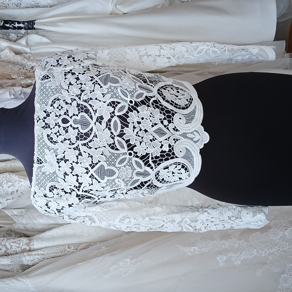 Applique long sleeve jacket